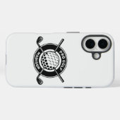 Aangepaste naam & tekst Golf Case-Mate iPhone Case (Achterkant (horizontaal))