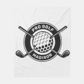 Aangepaste naam & tekst Golf Fleece Deken (Voorkant)