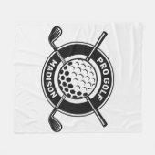 Aangepaste naam & tekst Golf Fleece Deken (Voorkant (Horizontaal))