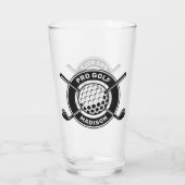 Aangepaste naam & tekst Golf Glas (Achterkant)