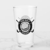 Aangepaste naam & tekst Golf Glas (Voorkant)