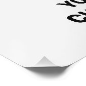 Aangepaste naam & tekst Golf Perfect Poster (Hoek)