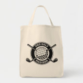 Aangepaste naam & tekst Golf Tote Bag (Voorkant)