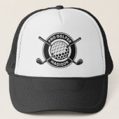 Aangepaste naam & tekst Golf Trucker Pet (Voorkant)