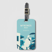 Aangepaste naam & tekst Griekenland Bagagelabel (Voorkant (verticaal))