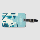 Aangepaste naam & tekst Griekenland Bagagelabel (Voorkant (horizontaal))