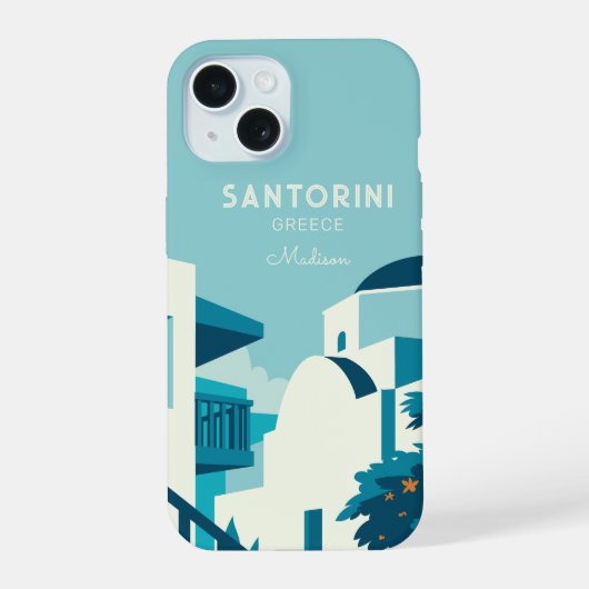 Aangepaste naam & tekst Griekenland iPhone 15 Case (Achterkant)