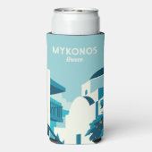 Aangepaste naam & tekst Griekenland Seltzer Blikjeskoeler (Seltzer Achterkant)