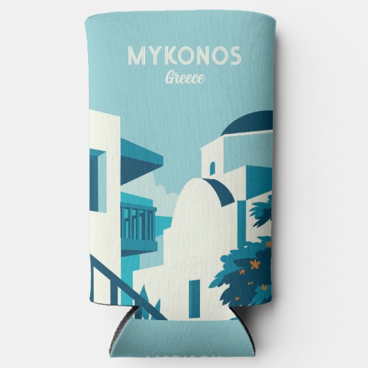 Aangepaste naam & tekst Griekenland Seltzer Blikjeskoeler (Voorkant)