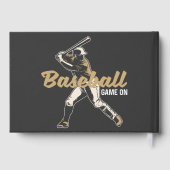 Aangepaste Naam & Tekst Honkbalspeler Gastenboek (Achterkant)