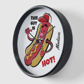 Aangepaste naam & tekst Hot Dog (Hoek)