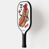 Aangepaste naam & tekst Hot Dog Pickleball Paddle (Links)