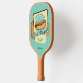 Aangepaste naam & tekst Hot Dog Pickleball Paddle (Links)