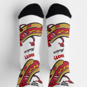 Aangepaste naam & tekst Hot Dog Sokken (Top)