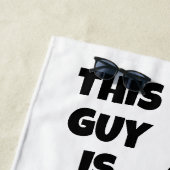 Aangepaste naam & tekst Hot Dog Strandlaken (In situ)