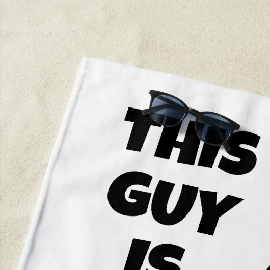 Aangepaste naam & tekst Hot Dog Strandlaken (In situ)