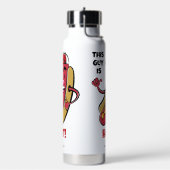 Aangepaste naam & tekst Hot Dog Waterfles (Links)