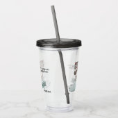 Aangepaste naam & tekst Huilende kat tumblers Acryl Drinkbeker (Links)