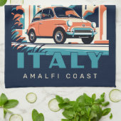 Aangepaste naam & tekst Italië Theedoek (Gevouwen)