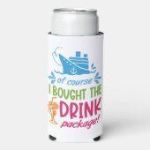 Aangepaste naam, tekst, jaarlijkse cruise seltzer blikjeskoeler (Seltzer Voorkant)