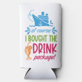 Aangepaste naam, tekst, jaarlijkse cruise seltzer blikjeskoeler (Voorkant)