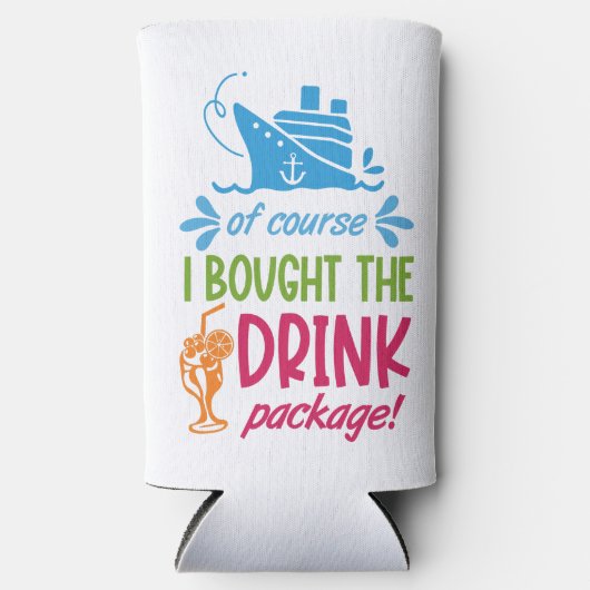 Aangepaste naam, tekst, jaarlijkse cruise seltzer blikjeskoeler (Voorkant)