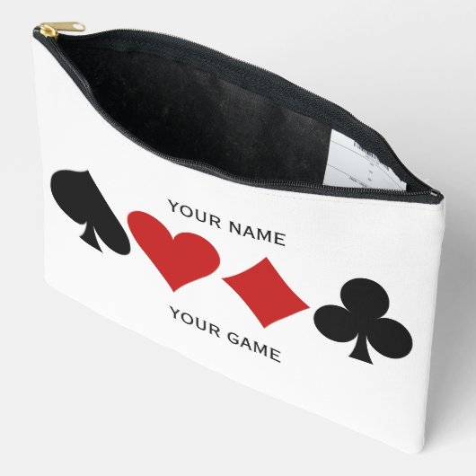 Aangepaste naam & tekst Kaart Player Etui (Open)