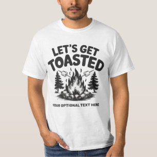 Aangepaste naam & tekst kamperen t-shirt