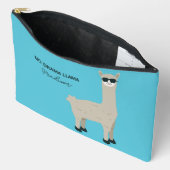 Aangepaste naam, tekst & kleur Cool Llama Etui (Open)