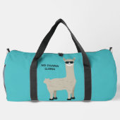 Aangepaste naam, tekst & kleur Cool Llama Plunjezak (Achterkant)