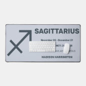 Aangepaste Naam / Tekst & Kleur Dierenriem Teken B Bureaumat (Keyboard & Muis)
