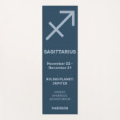 Aangepaste Naam / Tekst & Kleur Dierenriem Teken B Yogamat (Voorkant)