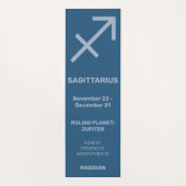 Aangepaste Naam / Tekst & Kleur Dierenriem Teken B Yogamat (Achterkant)