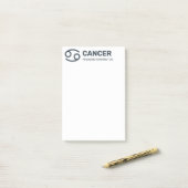 Aangepaste Naam / Tekst & Kleur Dierenriem Teken K Post-it® Notes (Op bureau)