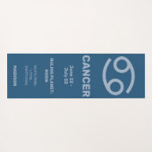 Aangepaste Naam / Tekst & Kleur Dierenriem Teken K Yogamat (Achterkant (horizontaal))