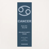 Aangepaste Naam / Tekst & Kleur Dierenriem Teken K Yogamat (Voorkant)