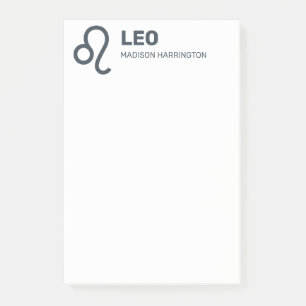 Aangepaste Naam / Tekst & Kleur Dierenriem Teken L Post-it® Notes