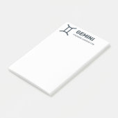 Aangepaste Naam / Tekst & Kleur Dierenriem Teken T Post-it® Notes (Schuin)