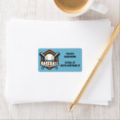 Aangepaste naam, tekst & kleur honkbal etiket (Insitu)