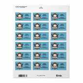 Aangepaste naam, tekst & kleur honkbal etiket (Full Sheet)