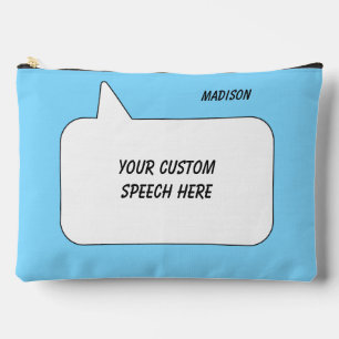 Aangepaste naam, tekst & kleur Spraakbel Etui