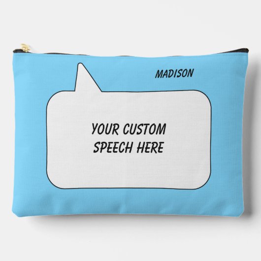 Aangepaste naam, tekst & kleur Spraakbel Etui (Voorkant)