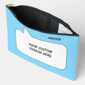 Aangepaste naam, tekst & kleur Spraakbel Etui (Open)