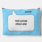 Aangepaste naam, tekst & kleur Spraakbel Etui (Achterkant)