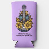 Aangepaste naam, tekst & kleur ukulele seltzer blikjeskoeler (Voorkant)