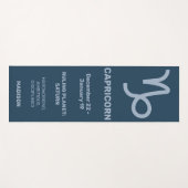 Aangepaste naam / tekst & kleur Zodiac Sign Steenb Yogamat (Voorkant (horizontaal))