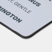 Aangepaste naam / tekst & kleur Zodiac Sign Weegsc Bureaumat (Hoek)