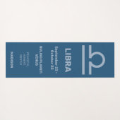 Aangepaste naam / tekst & kleur Zodiac Sign Weegsc Yogamat (Achterkant (horizontaal))