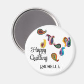 Aangepaste Naam Tekst Kleurrijke 2.25-in Gevulde P Magneet (Voorkant / Achterkant)