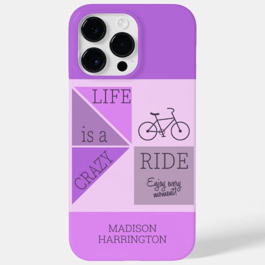 Aangepaste naam / tekst leven is een Crazy Ride Case-Mate iPhone Case (Achterkant)